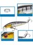 10 Adet 10CM 9gr Minnow Olta Yem Seti Rapala 1m Derinlik 10 Renk Karbon Çelik Iğne 2