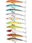 10 Adet 10CM 9gr Minnow Olta Yem Seti Rapala 1m Derinlik 10 Renk Karbon Çelik Iğne 4