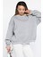 Bisiklet Yaka Oversize Kadın Sweatshirt 2