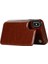 Kart Tutucu Kickstand Çift Manyetik ile IPhone Xs Max Için Cüzdan Kılıf (Yurt Dışından) 3