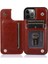 IPhone 12 Için Cüzdan Durumda Pro Max Çift Manyetik Toka Kart Yuvaları Pu (Yurt Dışından) 2