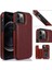 IPhone 12 Için Cüzdan Durumda Pro Max Çift Manyetik Toka Kart Yuvaları Pu (Yurt Dışından) 5