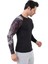 Erkek Uzun Kollu Tek Kol Dijital Baskılı Compression Fitness Gym Spor Body Tshirt DMN66777 3