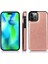 Kart Tutucu Toka ile IPhone 14 Pro Kart Yuvaları Pu Deri Için Cüzdan Kılıf (Yurt Dışından) 1