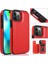 Kart Tutucu Toka ile IPhone 14 Pro Kart Yuvaları Pu Deri Için Cüzdan Kılıf (Yurt Dışından) 1