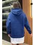 Baskılı Kanguru Cepli Kadın Sweatshirt 4