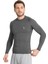 Erkek Uzun Kol Antrasite Fit Compression Spor Body Tshirt 3