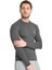 Erkek Uzun Kol Antrasite Fit Compression Spor Body Tshirt 4