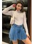 Yarım Balıkçı Yaka Fitilli Body Bluz 2