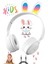 LED Rgb Işıklı Pembe Bluetooth Kulaklık Tavşan Tasarımlı Katlana Bilir 1