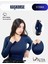 Kaşkorse V Yaka Body Sweatshirt, Fitilli Kumaş, Likralı, Lacivert 1