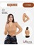 Kaşkorse V Yaka Body Sweatshirt, Fitilli Kumaş Bluz Likralı Pudra Badi 1