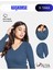 Kaşkorse V Yaka Body Sweatshirt, Fitilli Kumaş Likralı Bluz Indigo Melanj Badi 1