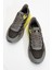 Erkek Spor Kalın Taban Bağcıklı Sneaker Hj 24817M Gri 5