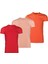 SF-04TS 3\'lü Set Kısa Kollu Sıfır Yaka Slim Fit Dar Kesim Tişört 1