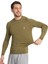 Erkek Uzun Kol Haki Rahat Fit Compression Spor Body Tshirt 3