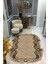 Kaymaz Taban Yıkanabilir Dijital Baskı Dekoratif Modern Desenli Elegance Serisi Lazer Kesim Dot Taban Halı ELG82 1