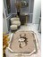 Kaymaz Taban Yıkanabilir Dijital Baskı Dekoratif Modern Desenli Elegance Serisi Lazer Kesim Dot Taban Halı ELG77 1