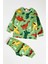 %100 Pamuk Dinozor Desenli Uzun Kollu Erkek Çocuk Pijama Takımı 3,4,5,6,7,8 Yaş 3