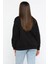Kadın Bisiklet Yaka Üç Iplik Şardonlu Taş Işlemeli Sweatshirt 3