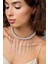 Gümüş Saçağı ve Zincir Kombini İnci Choker Kolye 1