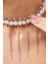 Gümüş Saçağı ve Zincir Kombini İnci Choker Kolye 4