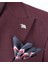 Italyan Stil Slim Fit Kruvaze Sivri Yaka Erkek Ceket Bordo T13293 3