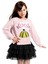 Kalp Gözlük Kız Çocuk Tüllü Sweatshirt Etek Takım 1