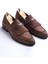 Italyan Stil Iç Dış Naturel Deri Erkek Ayakkabı Kahverengi T12943 1