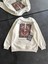Bisiklet Yaka Baskılı Sweatshirt - Beyaz 2