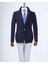 Italyan Stil Slim Fit Düğmeli Triko Ceket Lacivert T13263 3