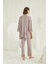 Lohusa 3'lü Emzirme Sabahlıklı Pijama Takımı 4
