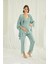 Lohusa 3'lü Emzirme Sabahlıklı Pijama Takımı 1