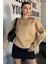 Kadın Fiyonk Nakışlı Şardonlu Sweatshirt 1