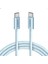 Zolo Usb-C To Usb-C Örgülü Kablo (1 M, 240W) - Mavi - A8060 1