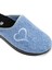 32922 Mochi Önü Kapali Kadın Ev Terliği Mavi 4