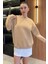 Kadın Üç Iplik Şardonlu Bisiklet Yaka Sweatshirt 1