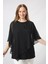 5040 Pul Payet Aplikli Şifon Kombin Büyük Beden Şık Bluz 4