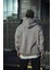 Üç Iplik Penye Kapşonlu Basic Sweatshirt - Boyalı Gri 2