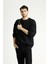 Bisiklet Yaka Oversize Pamuklu Sweatshirt 1