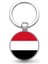 Yemen Bayrağı Anahtarlık Bayrak Büyüteç Camlı Metal Halka Ülke Anahtarlığı 4