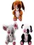 Peluş 35 cm Parlak Kalp Gözlü Asortiler PL62267 1