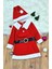 Kız Çocuk Noel Anne Yılbaşı Kostümü Etekli Şapkalı Elbise Yılbaşı Noel Baba Kostümü 4