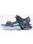 S-Lights: Creature-Splash Büyük Erkek Çocuk Gri Işıklı Sandalet 400614l Ccbl 1