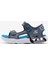 S-Lights: Creature-Splash Büyük Erkek Çocuk Gri Işıklı Sandalet 400614l Ccbl 2