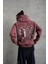 Erkek 98 Baskılı Kapşonlu Sweat - Gül Kurusu 4