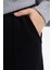 Kız Çocuk Siyah Wide Leg Geniş Paça Basic Düz Pamuklu Pantolon B7784A8NS 5