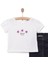 Kız Çiçek Baskılı Tshirt-Tayt Kız Bebek 3