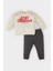 Erkek Bebek 2'li Takım Baskılı Sweatshirt Beli Lastikli Eşofman Altı D7921A525SP 1