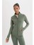 DeFactoFit Fitted Dik Yaka Çift Cepli Fermuarlı Spor Hırka B3985AX25SP 3